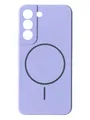 Чохол Silicone Case with MagSafe для Samsung Galaxy S22 (фіалковий / viola)
