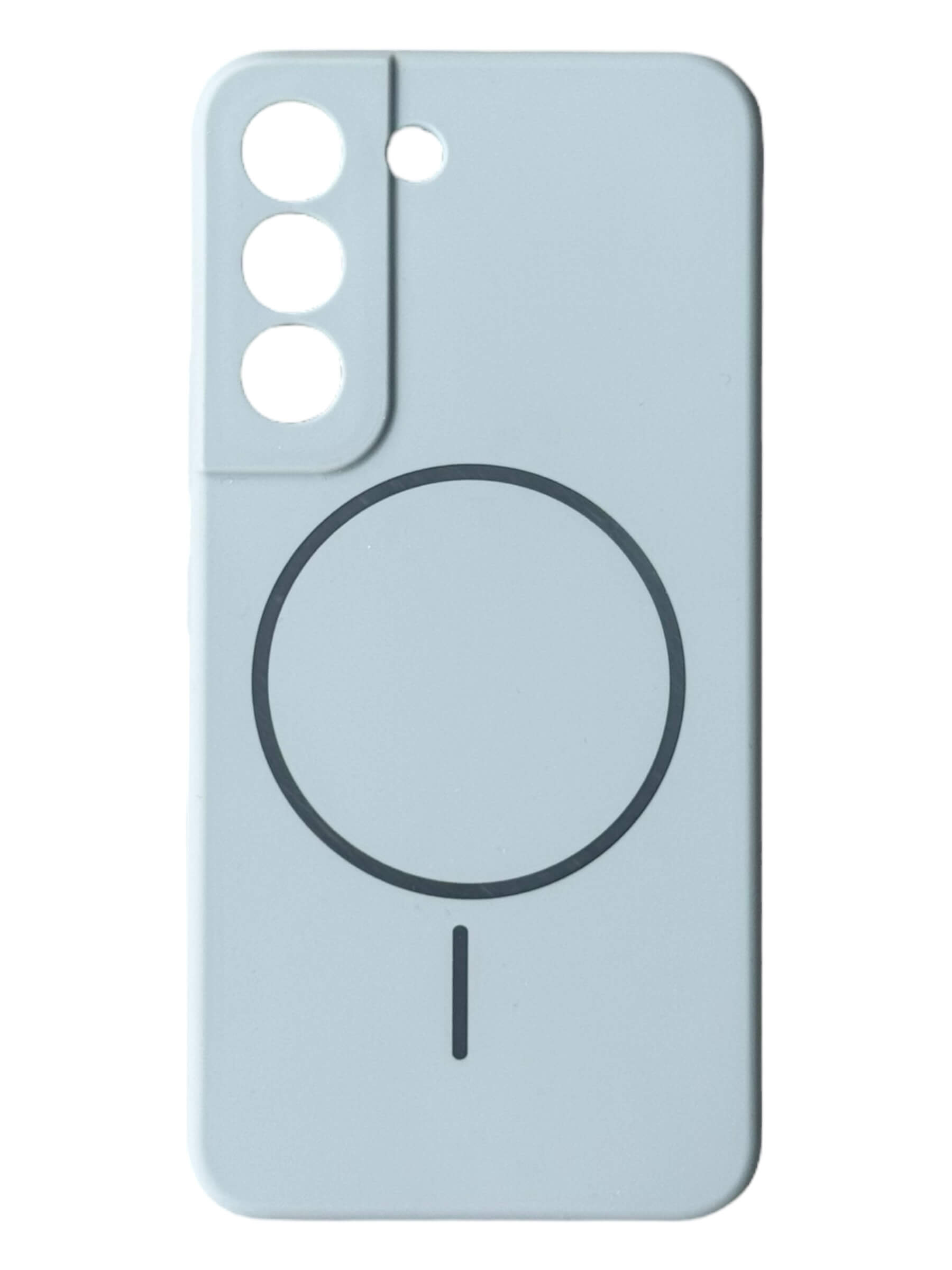 Чохол Silicone Case with MagSafe для Samsung Galaxy S22 (небесний / sky blue)