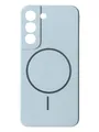 Чохол Silicone Case with MagSafe для Samsung Galaxy S22 (небесний / sky blue)