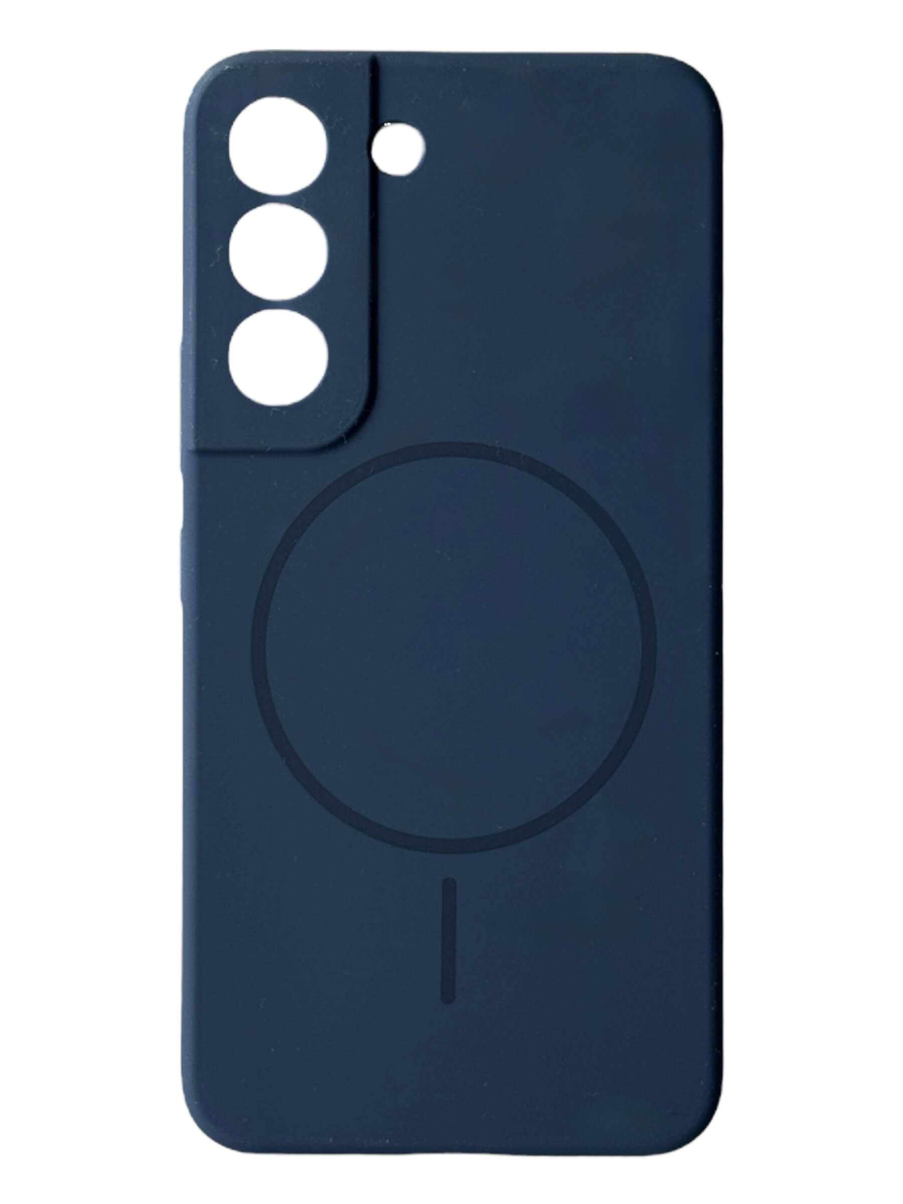 Чохол Silicone Case with MagSafe для Samsung Galaxy S22 (темно-синій / dark blue)