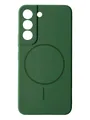 Чохол Silicone Case with MagSafe для Samsung Galaxy S22 (темно-зелений / dark green)