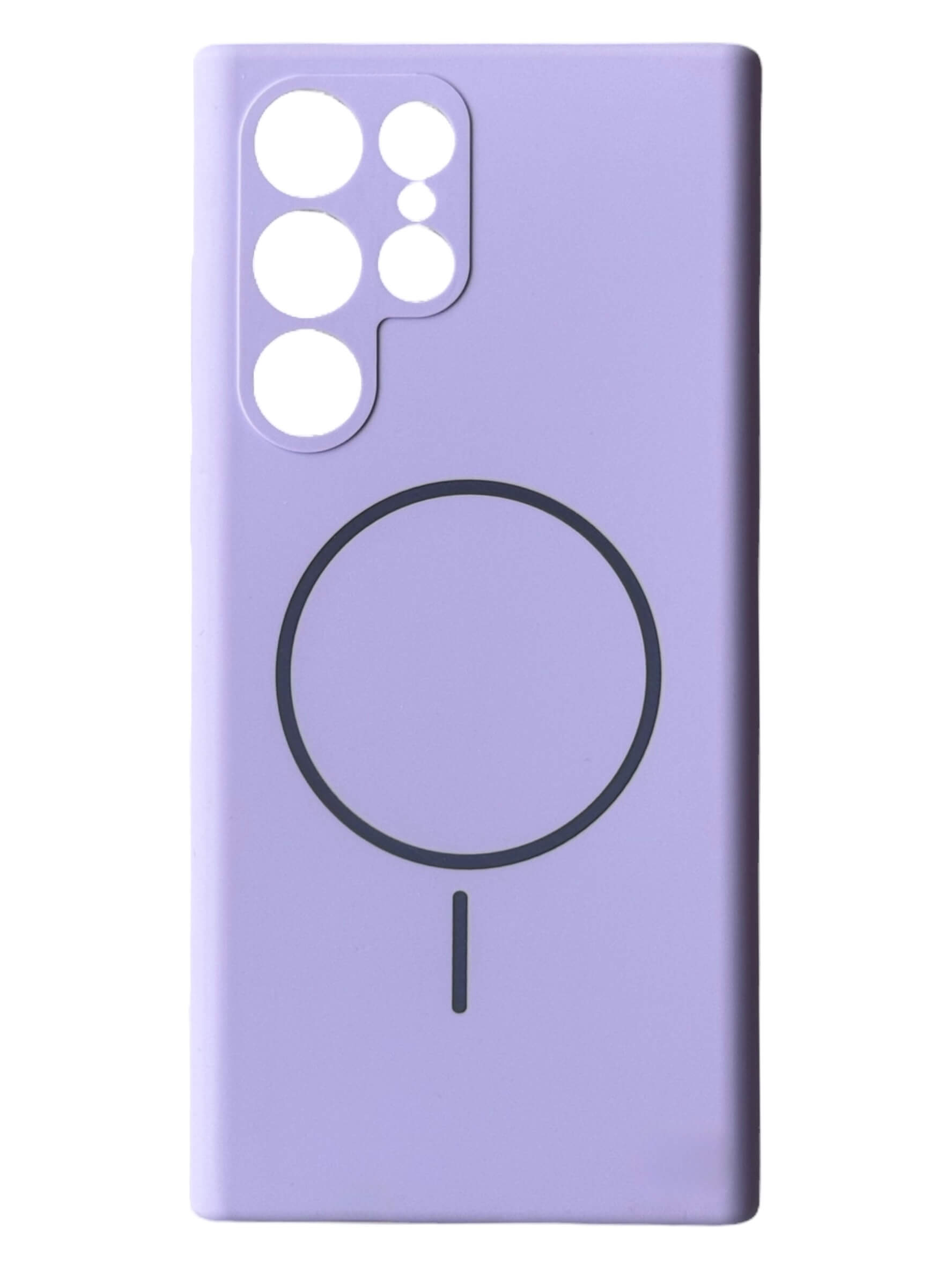 Чохол Silicone Case with MagSafe для Samsung Galaxy S22 Ultra (фіалковий / viola)