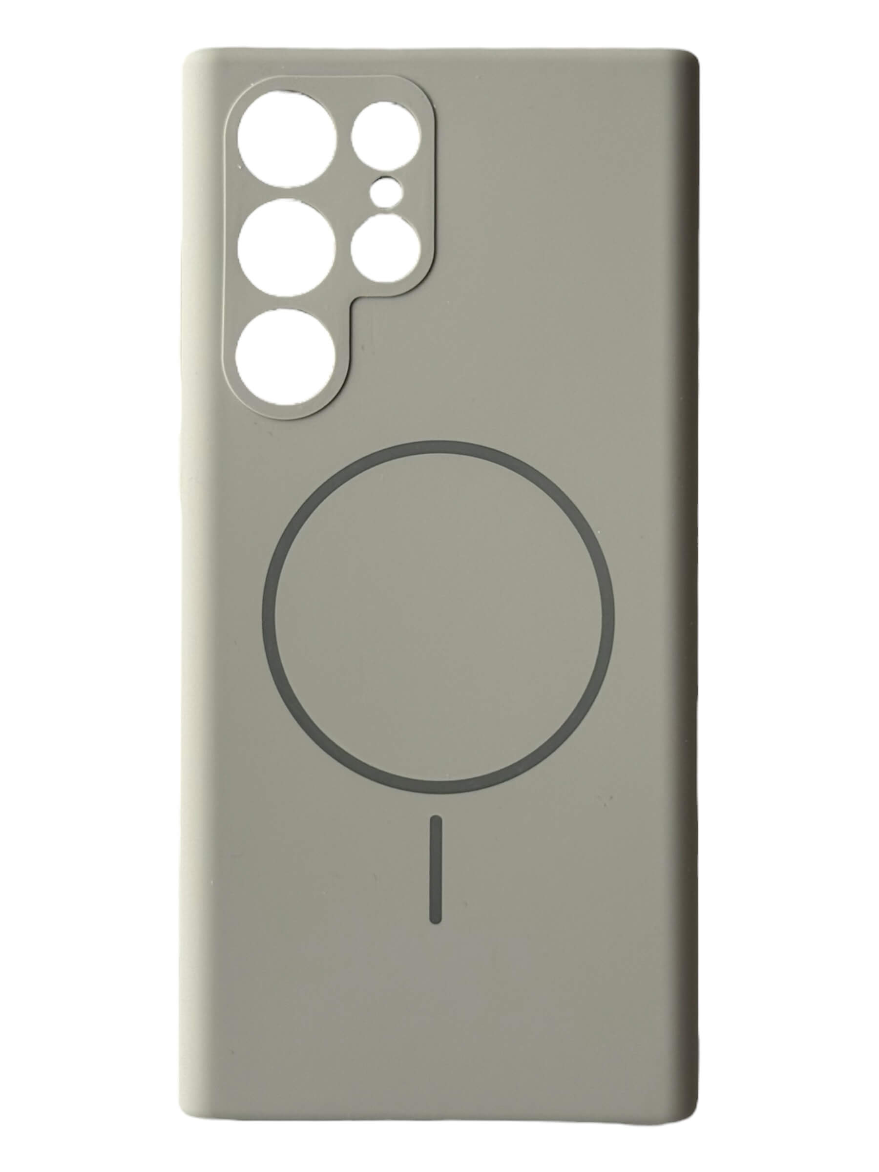 Чохол Silicone Case with MagSafe для Samsung Galaxy S22 Ultra (сірий / gray)