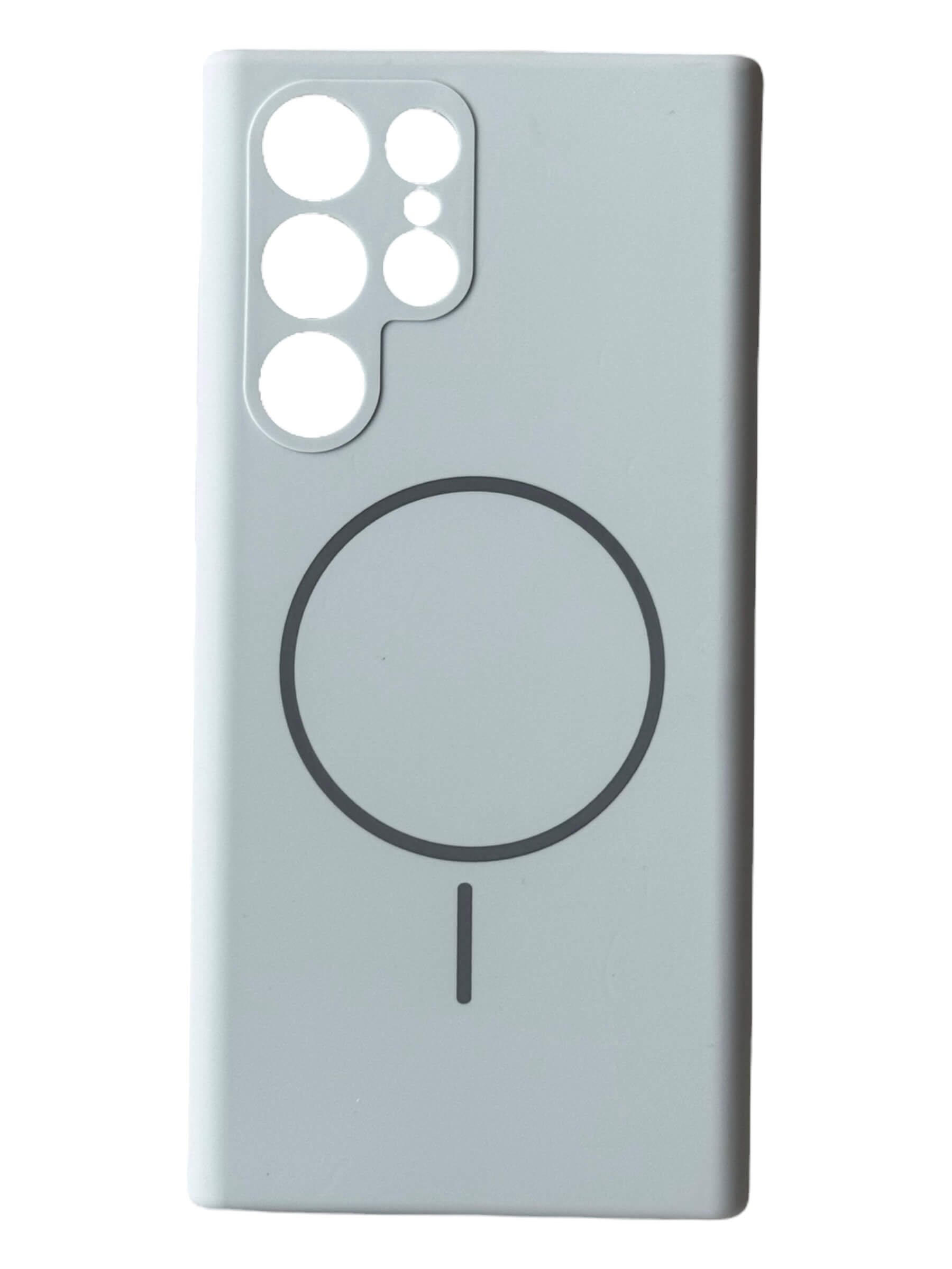 Чохол Silicone Case with MagSafe для Samsung Galaxy S22 Ultra (небесний / sky blue)