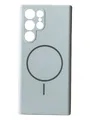 Чохол Silicone Case with MagSafe для Samsung Galaxy S22 Ultra (небесний / sky blue)