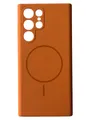 Чохол Silicone Case with MagSafe для Samsung Galaxy S22 Ultra (коричневий / brown)