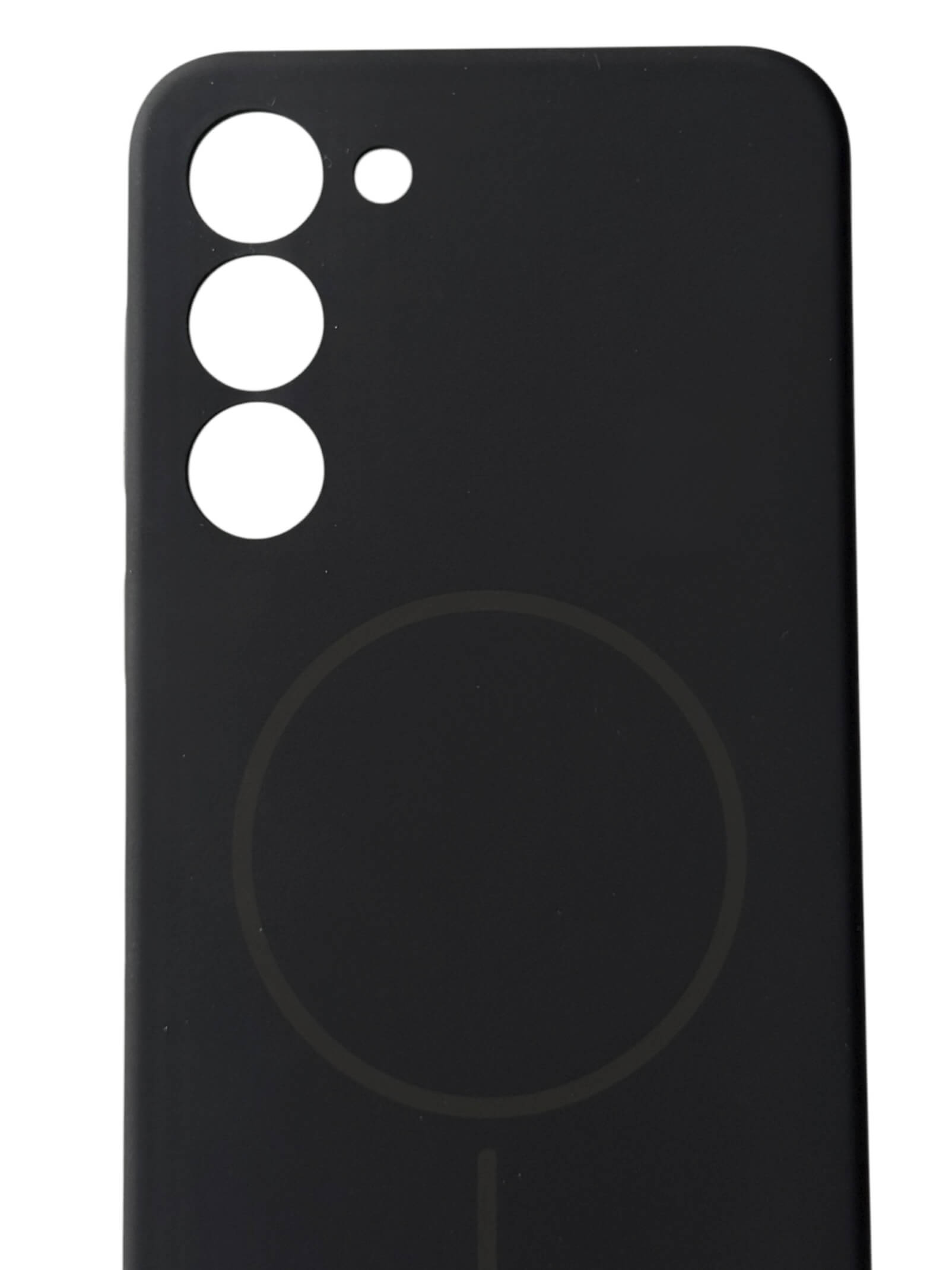 Чохол Silicone Case with MagSafe для Samsung Galaxy S23 Plus (чорний / black)