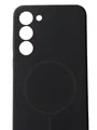 Чохол Silicone Case with MagSafe для Samsung Galaxy S23 Plus (чорний / black)