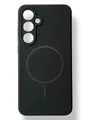 Чохол Silicone Case with MagSafe для Samsung Galaxy S24 FE (чорний / black)