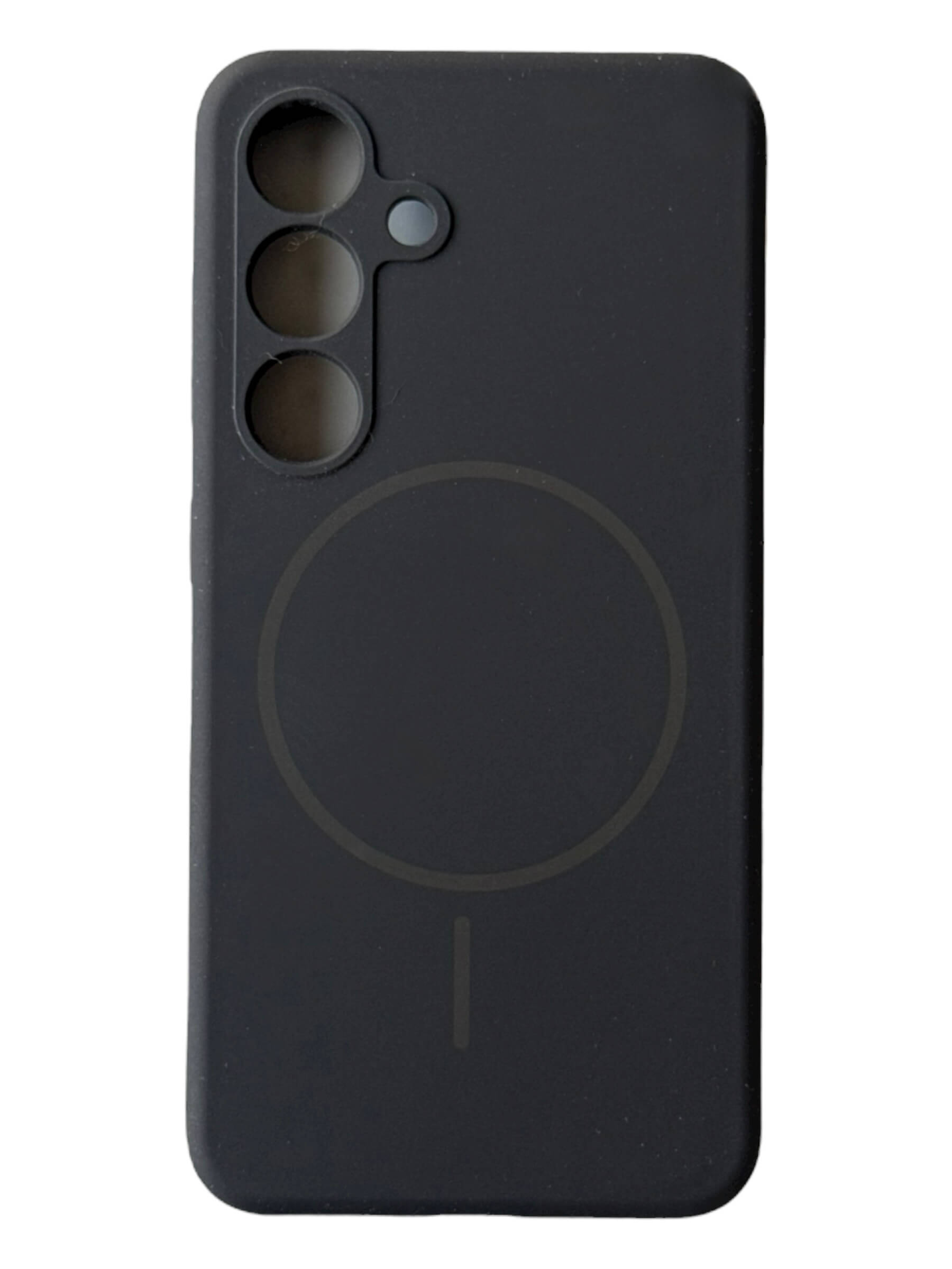 Чохол Silicone Case with MagSafe для Samsung Galaxy S24 Plus (чорний / black)