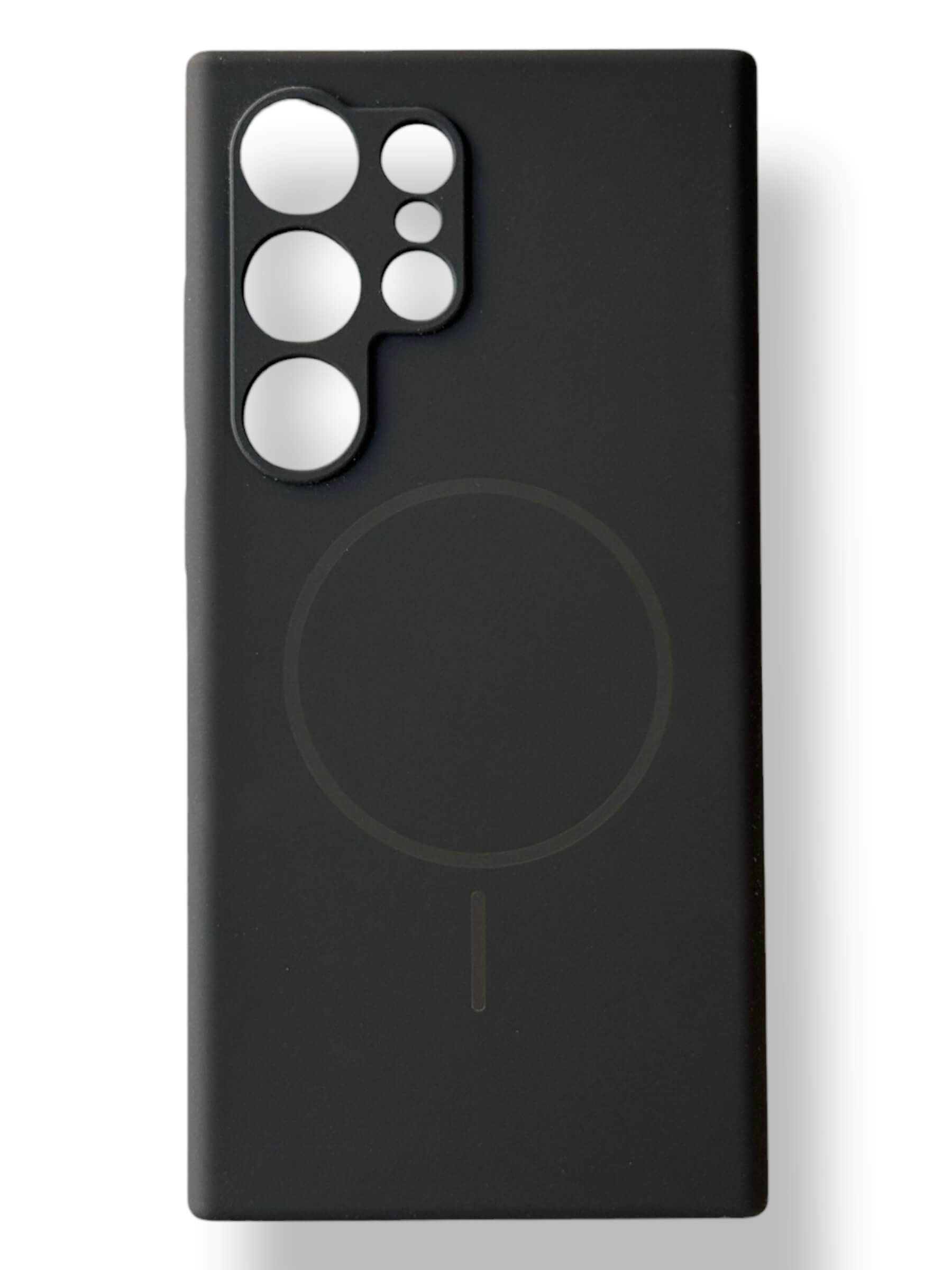 Чохол Silicone Case with MagSafe для Samsung Galaxy S24 Ultra (чорний / black)