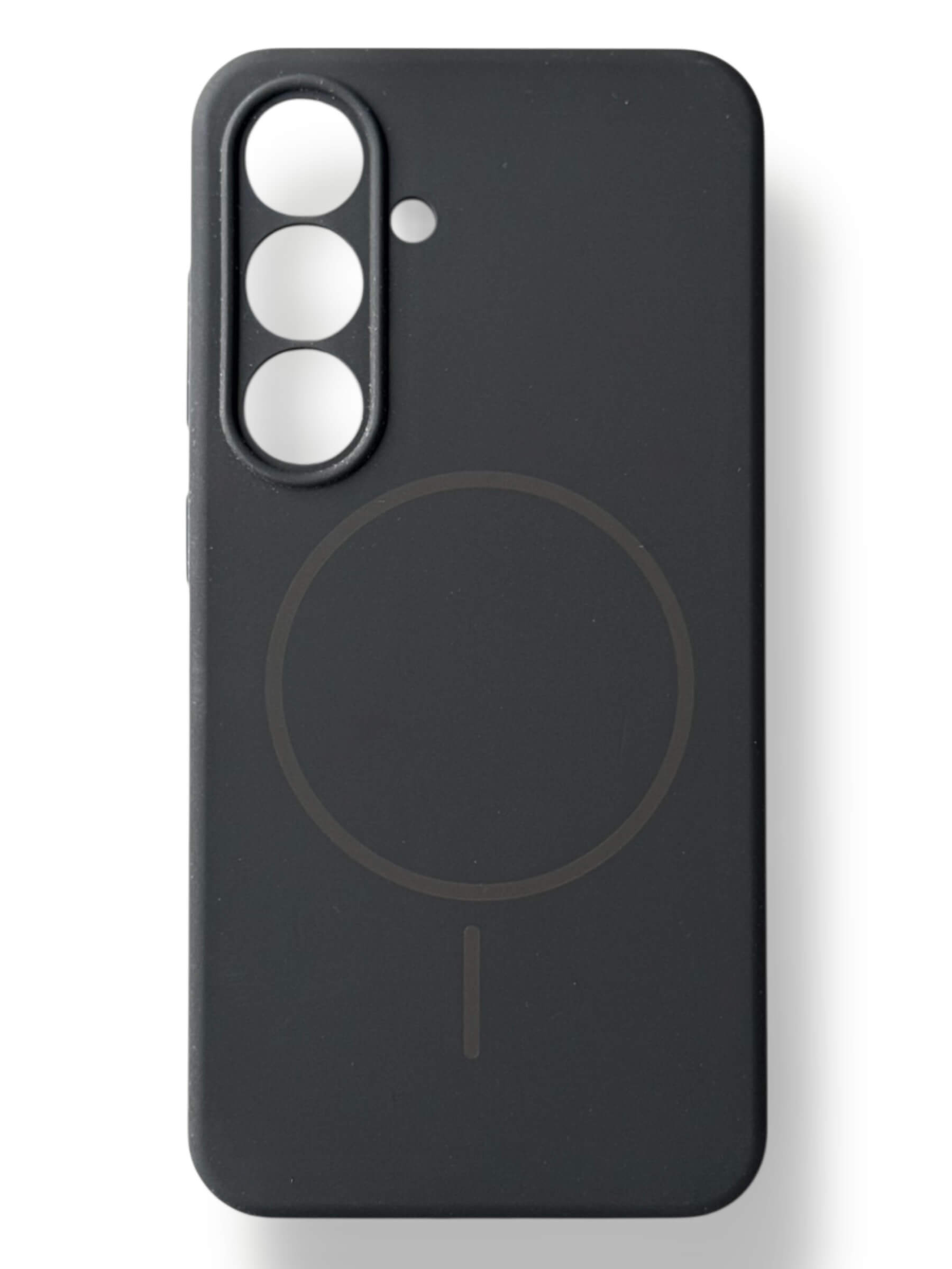 Чохол Silicone Case with MagSafe для Samsung Galaxy S25 Plus (чорний / black)