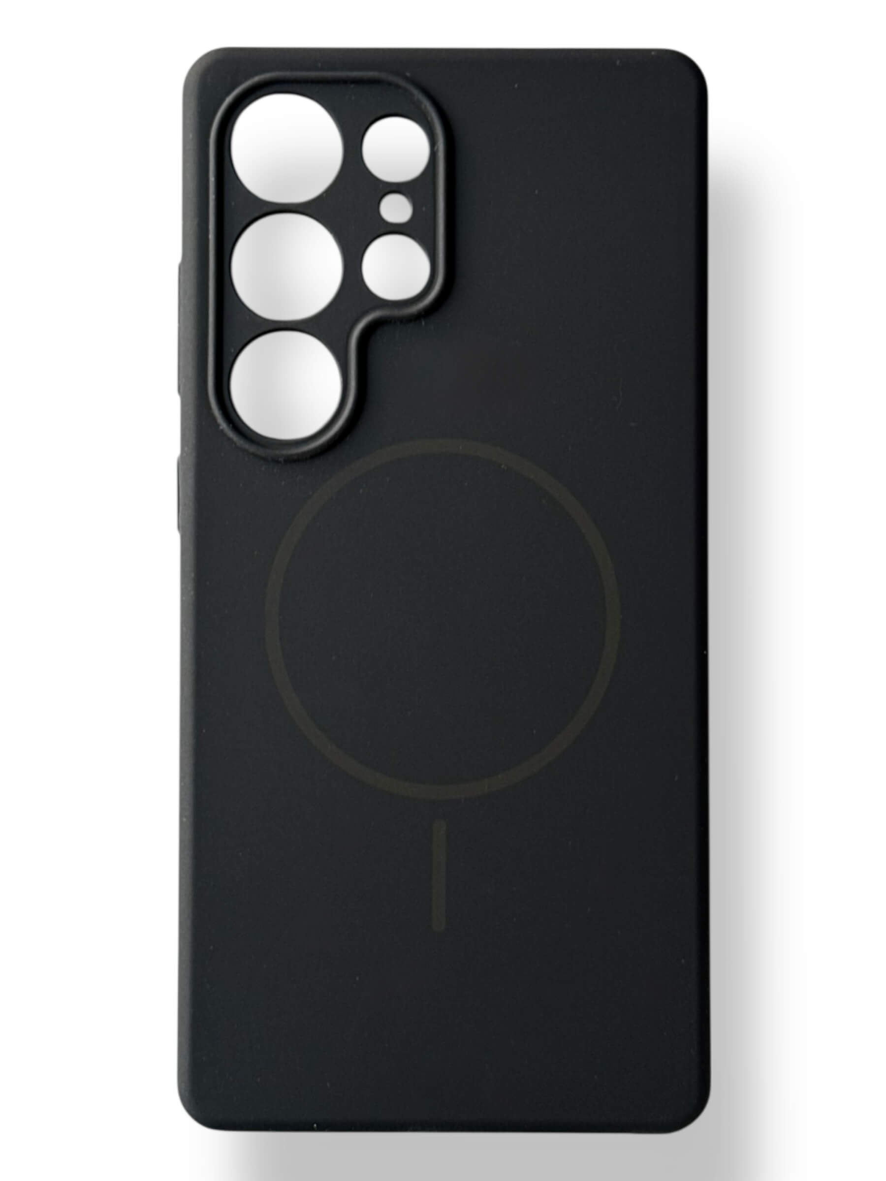 Чохол Silicone Case with MagSafe для Samsung Galaxy S25 Ultra (чорний / black)