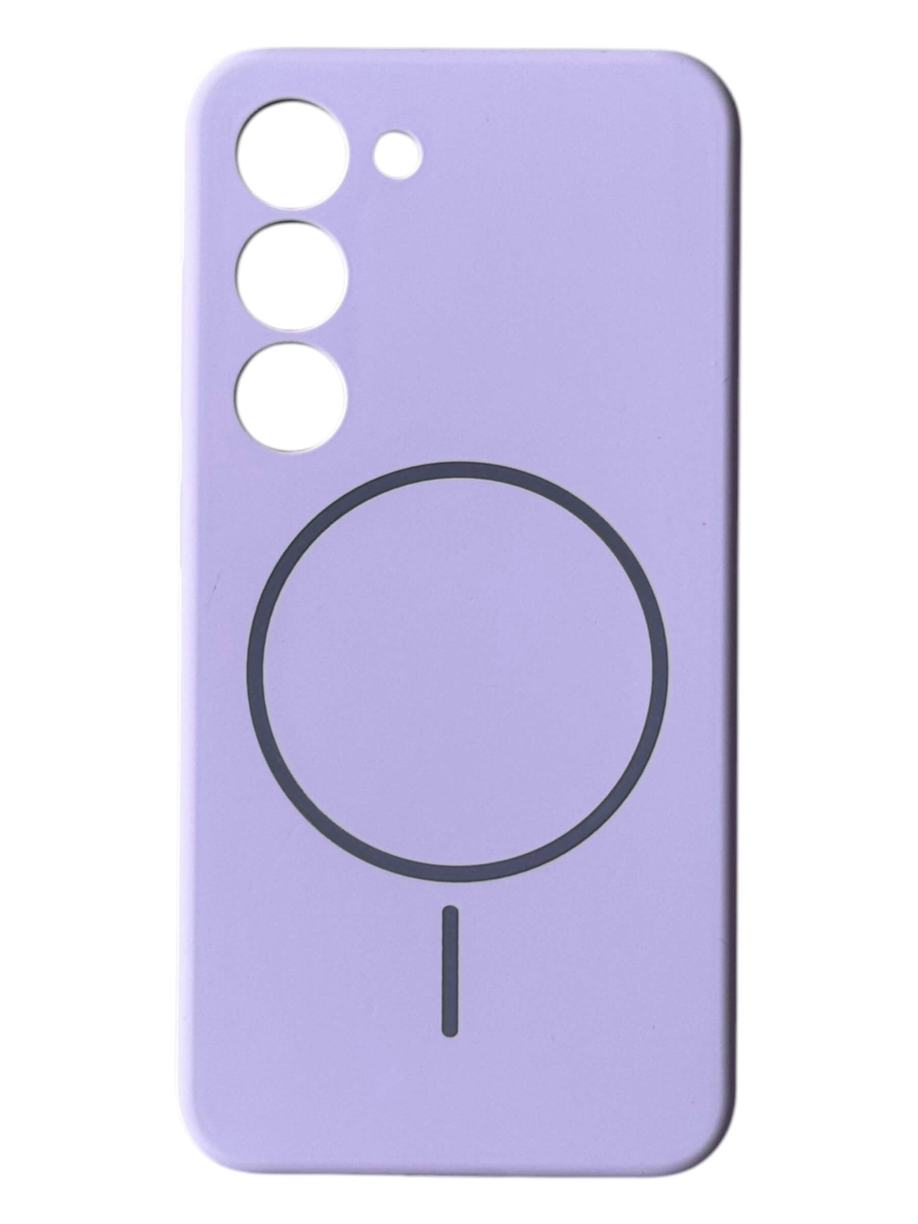 Чохол Silicone Case with MagSafe для Samsung Galaxy S23 (фіалковий / viola)