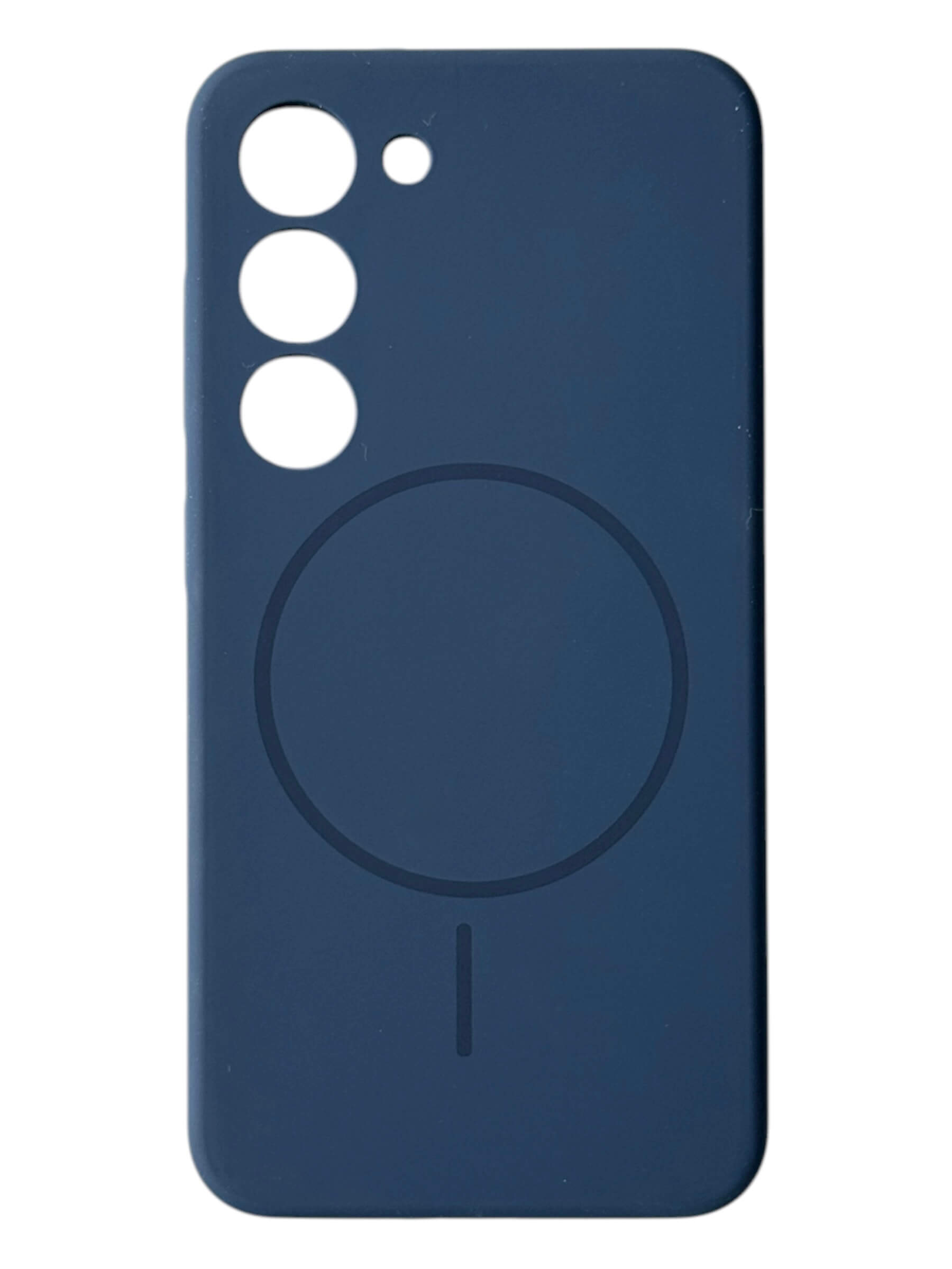 Чохол Silicone Case with MagSafe для Samsung Galaxy S23 (темно-синій / dark blue)