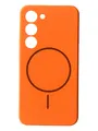 Чохол Silicone Case with MagSafe для Samsung Galaxy S23 (помаранчевий / orange)