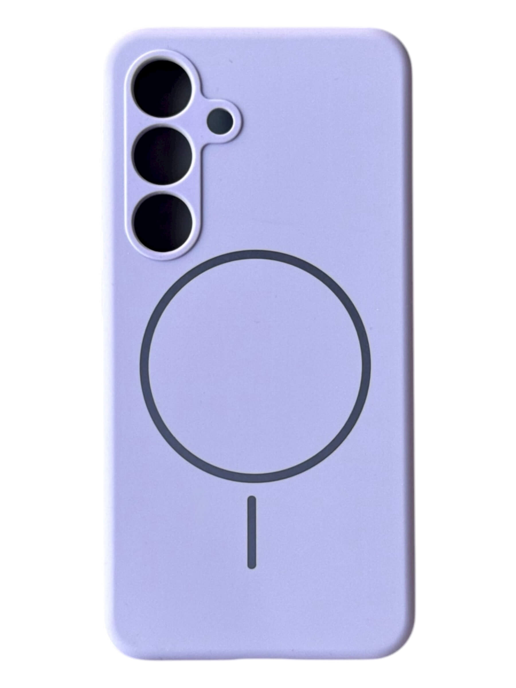 Чохол Silicone Case with MagSafe для Samsung Galaxy S24 (фіалковий / viola)