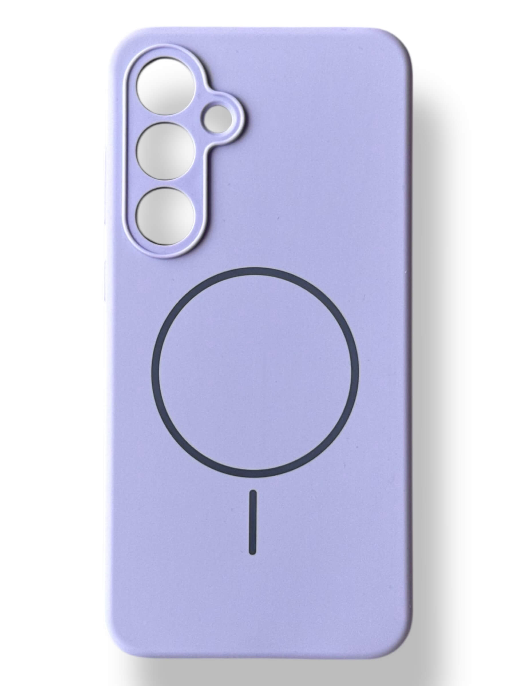 Чохол Silicone Case with MagSafe для Samsung Galaxy S24 FE (фіалковий / viola)