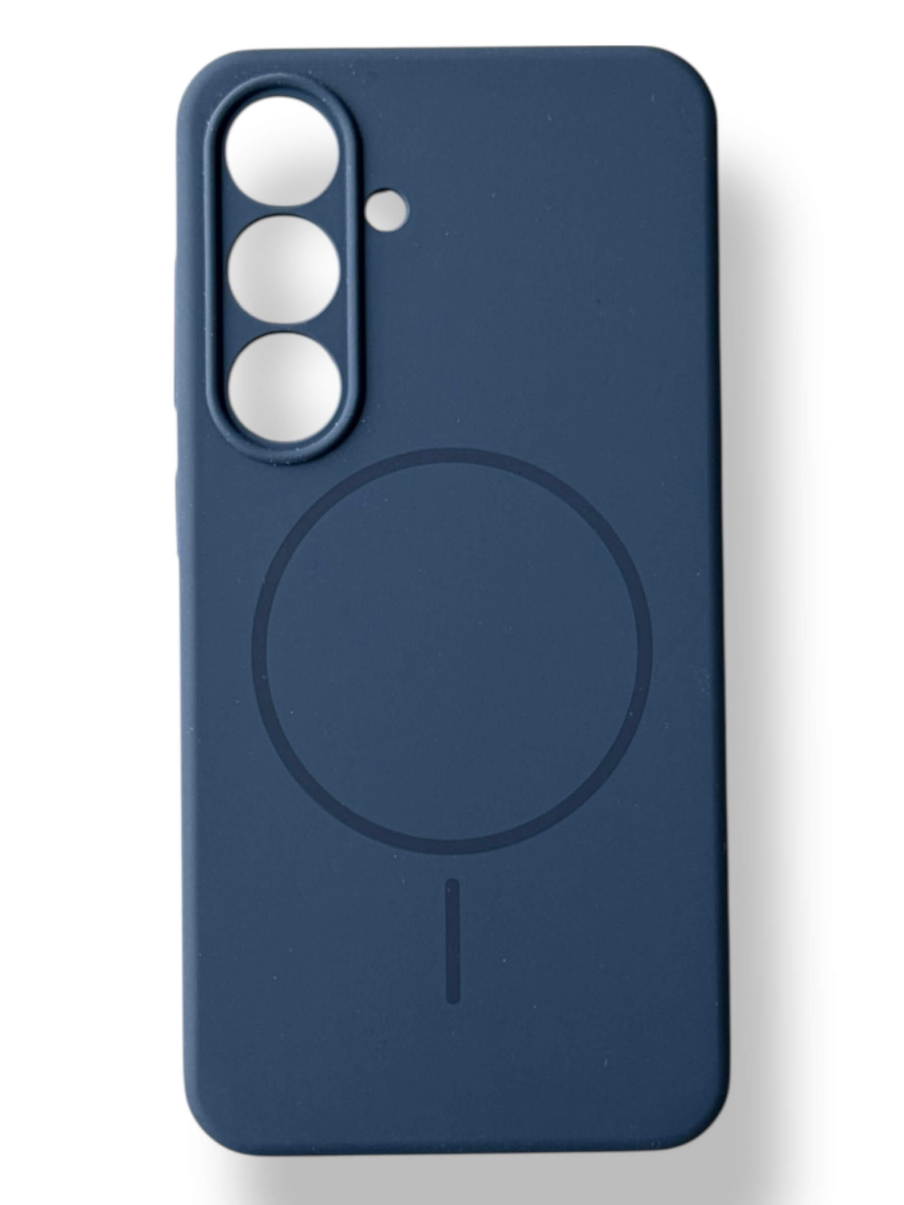 Чохол Silicone Case with MagSafe для Samsung Galaxy S25 Plus (темно-синій / dark blue)