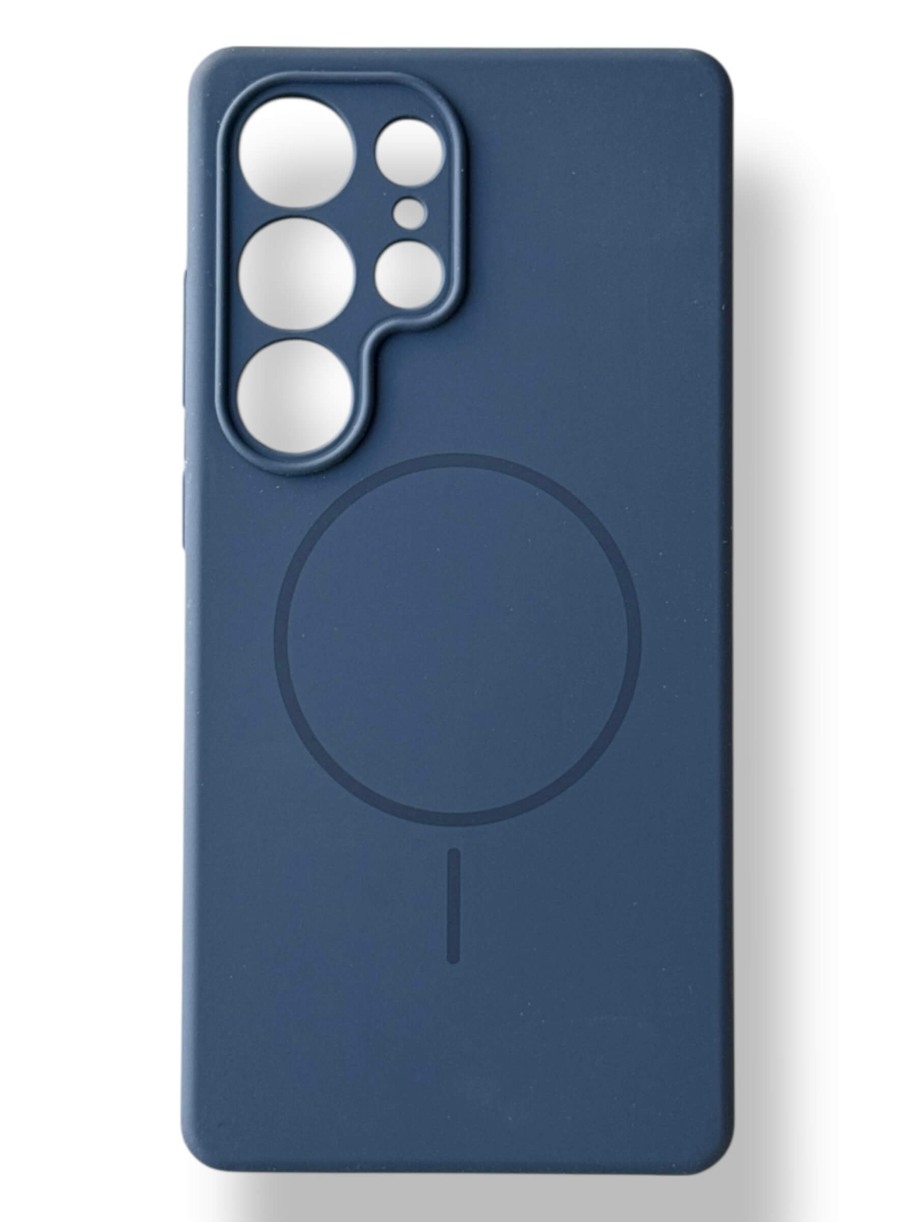 Чохол Silicone Case with MagSafe для Samsung Galaxy S25 Ultra (темно-синій / dark blue)