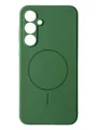 Чохол Silicone Case with MagSafe для Samsung Galaxy S23 FE (темно-зелений / dark green)
