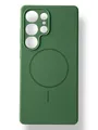 Чохол Silicone Case with MagSafe для Samsung Galaxy S25 Ultra (темно-зелений / dark green)