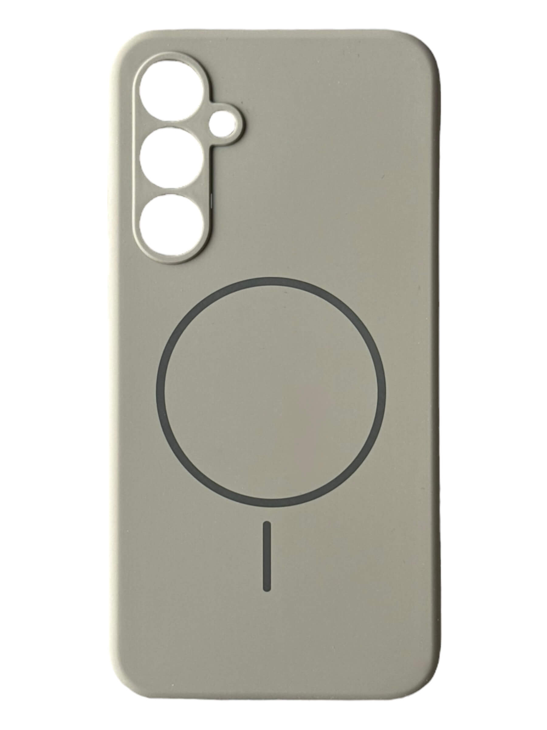Чохол Silicone Case with MagSafe для Samsung Galaxy S23 FE (сірий / gray)