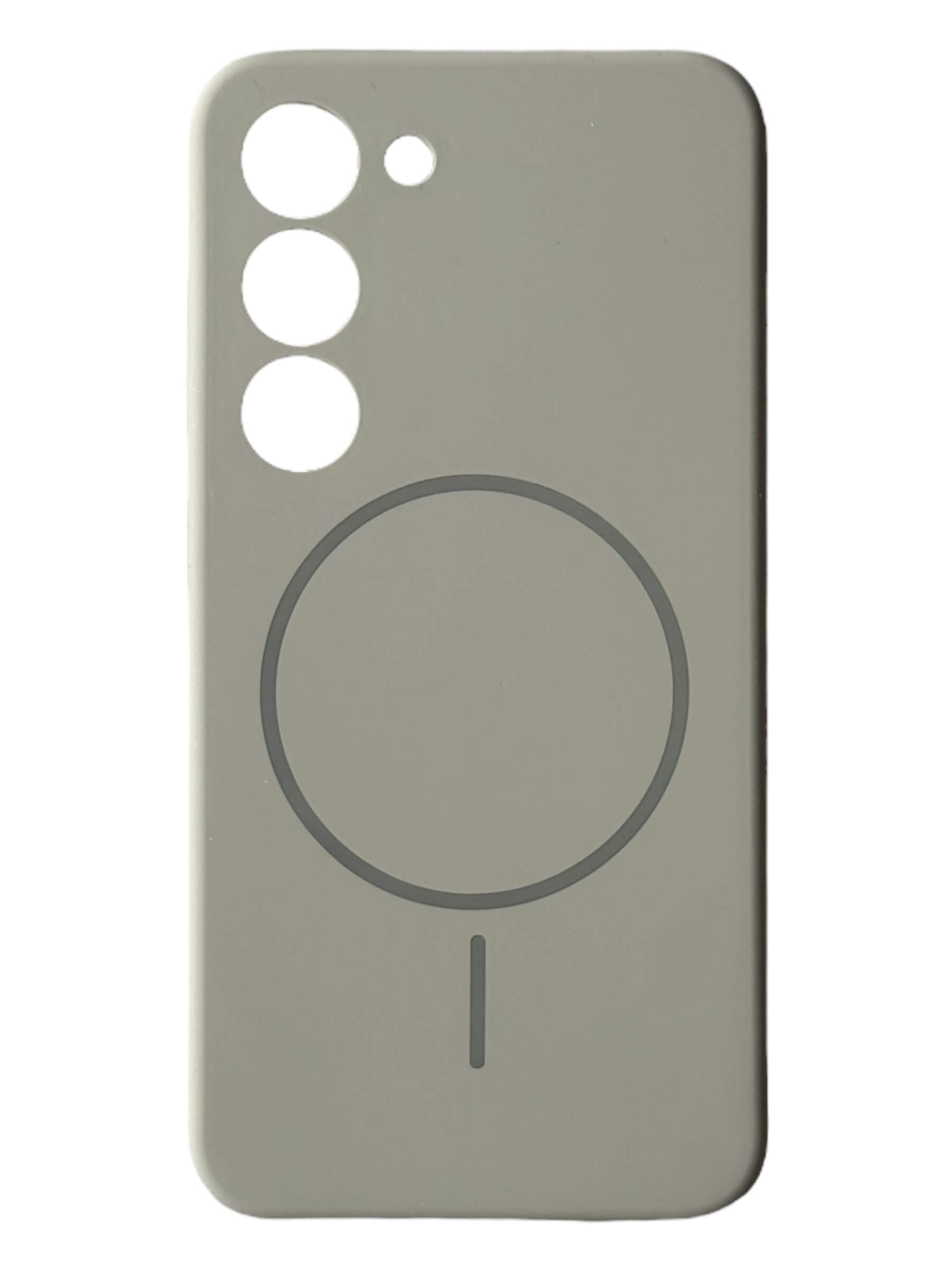 Чохол Silicone Case with MagSafe для Samsung Galaxy S23 Plus (сірий / gray)