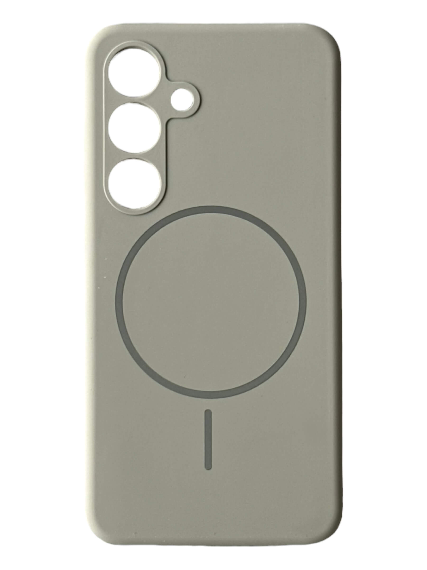 Чохол Silicone Case with MagSafe для Samsung Galaxy S24 Plus (сірий / gray)