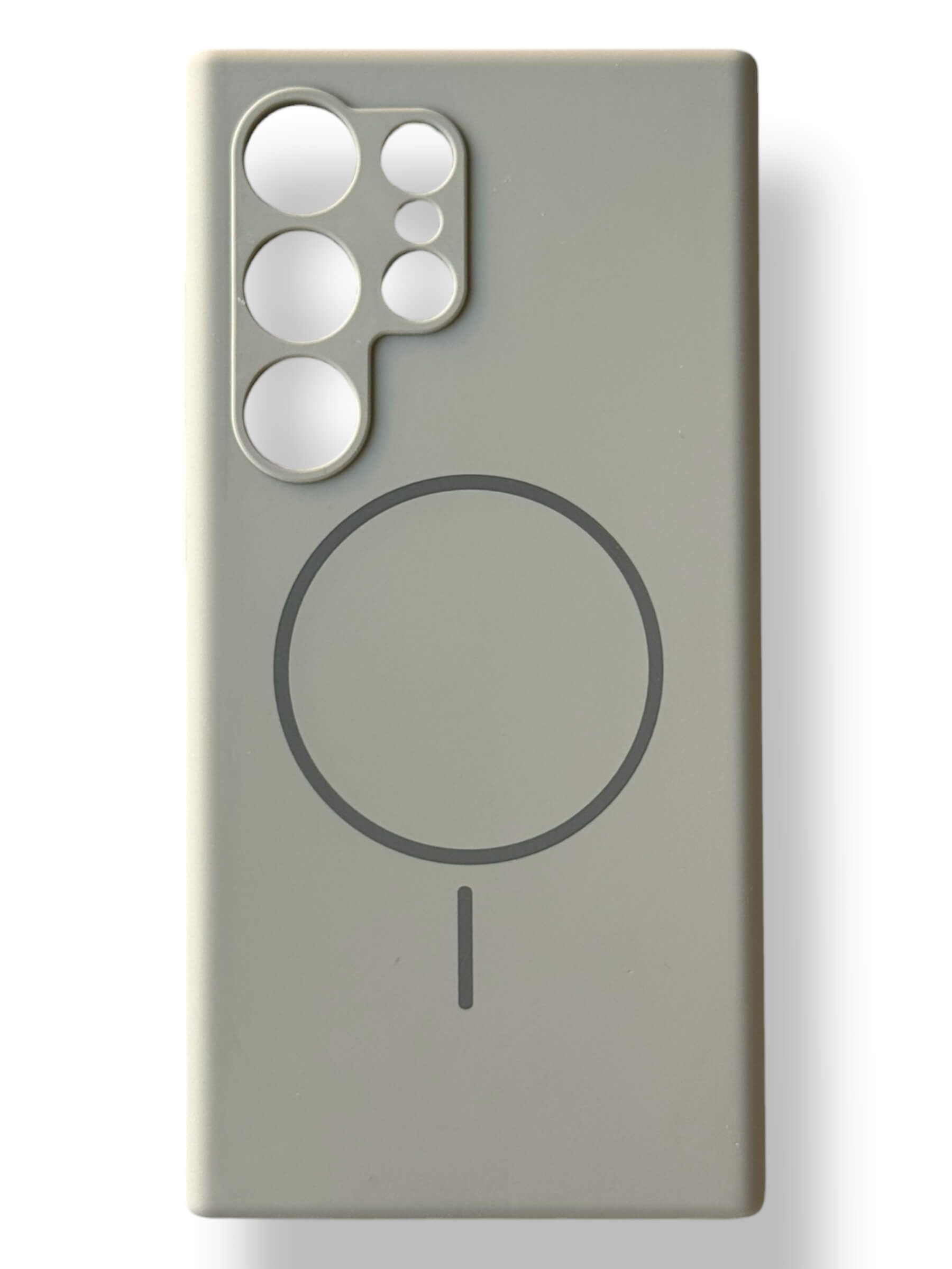 Чохол Silicone Case with MagSafe для Samsung Galaxy S24 Ultra (сірий / gray)