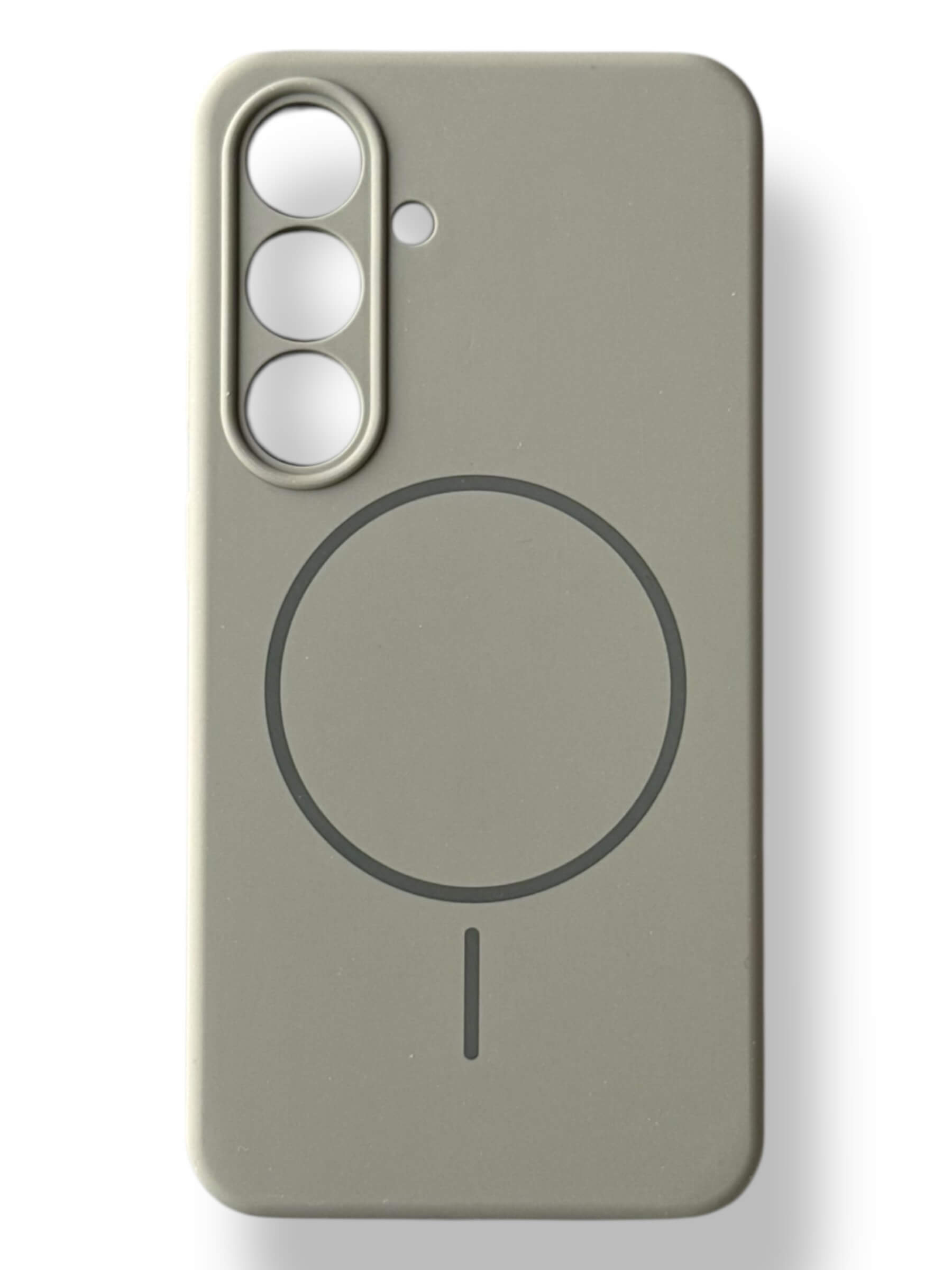 Чохол Silicone Case with MagSafe для Samsung Galaxy S25 Plus (сірий / gray)