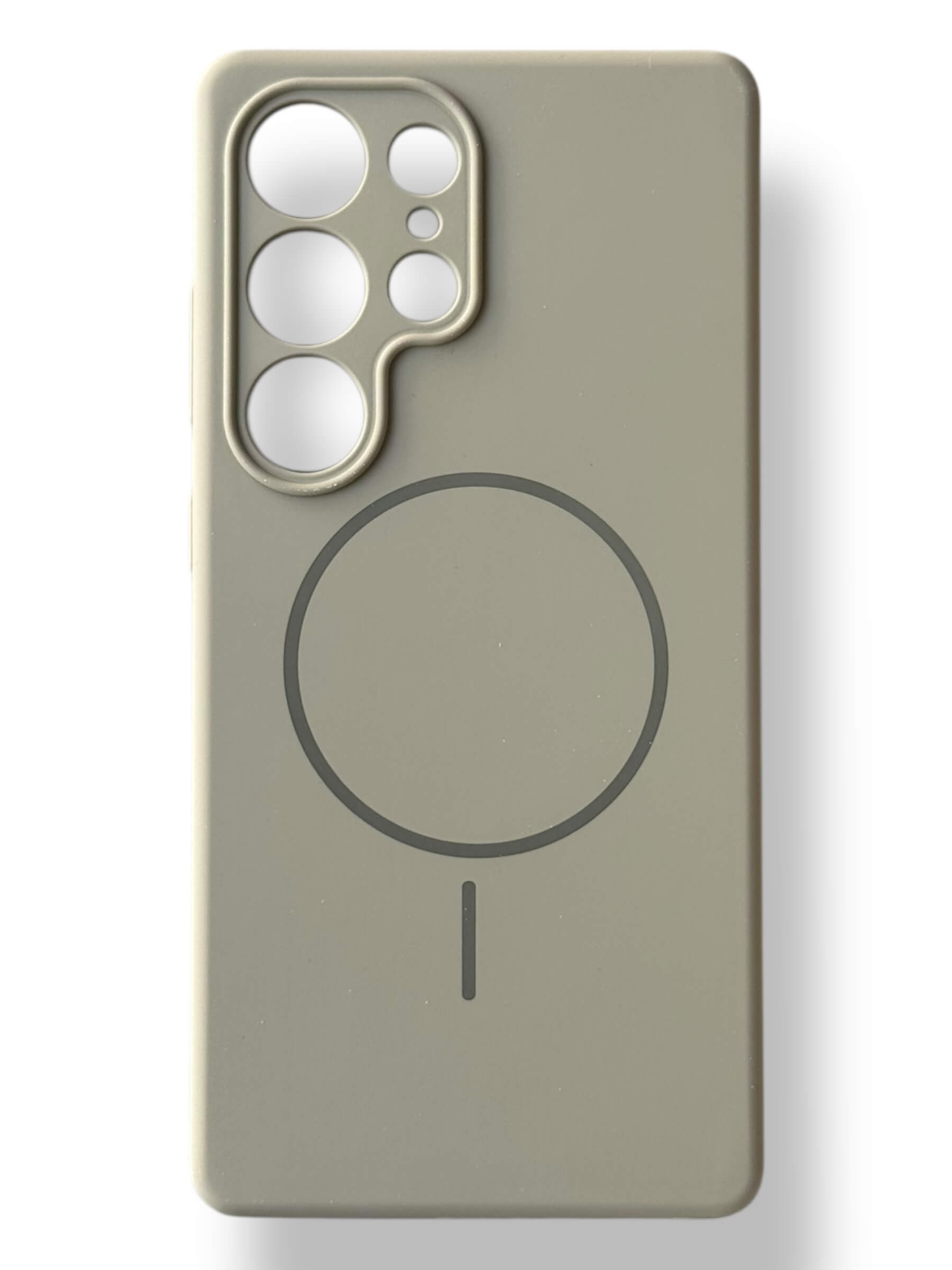 Чохол Silicone Case with MagSafe для Samsung Galaxy S25 Ultra (сірий / gray)