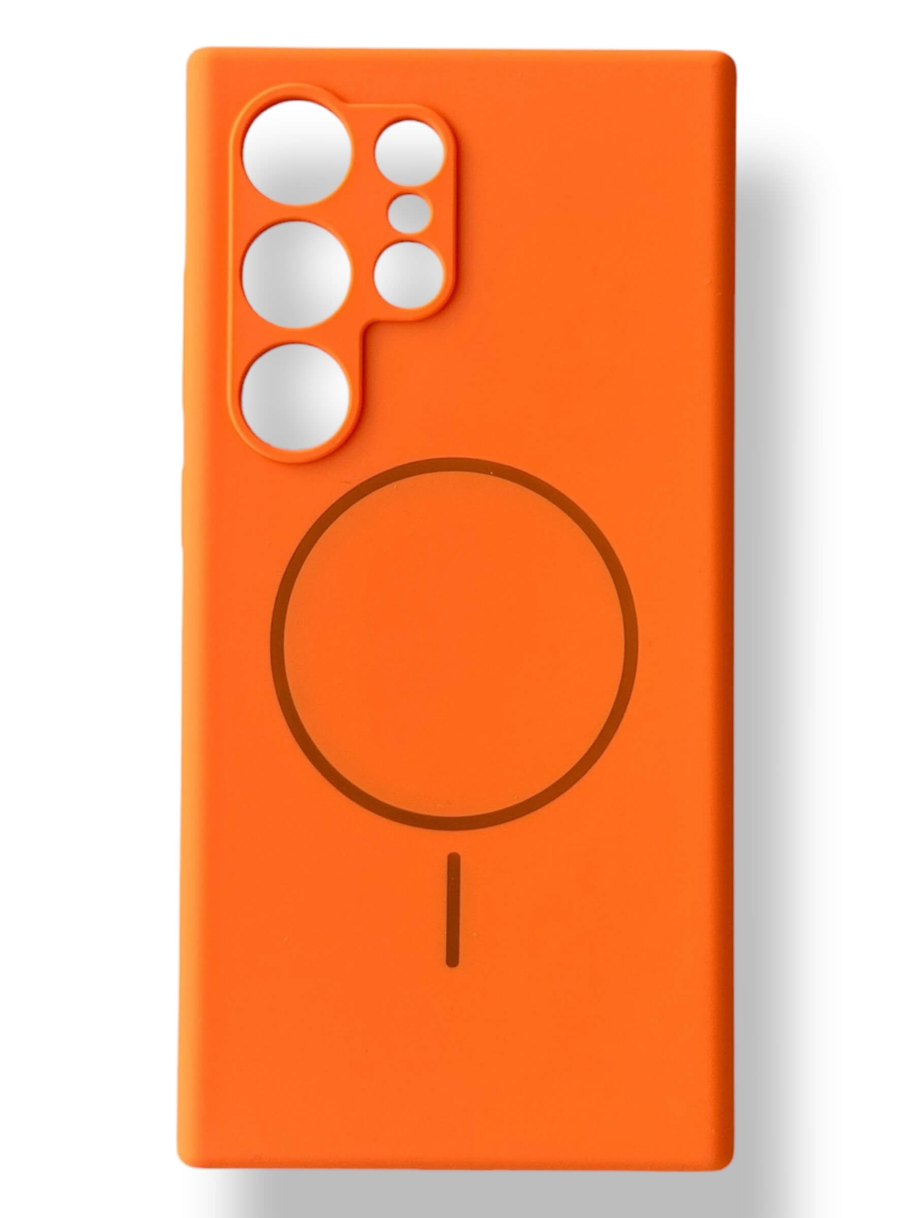 Чохол Silicone Case with MagSafe для Samsung Galaxy S24 Ultra (помаранчевий / orange)