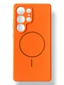 Чохол Silicone Case with MagSafe для Samsung Galaxy S25 Ultra (помаранчевий / orange)