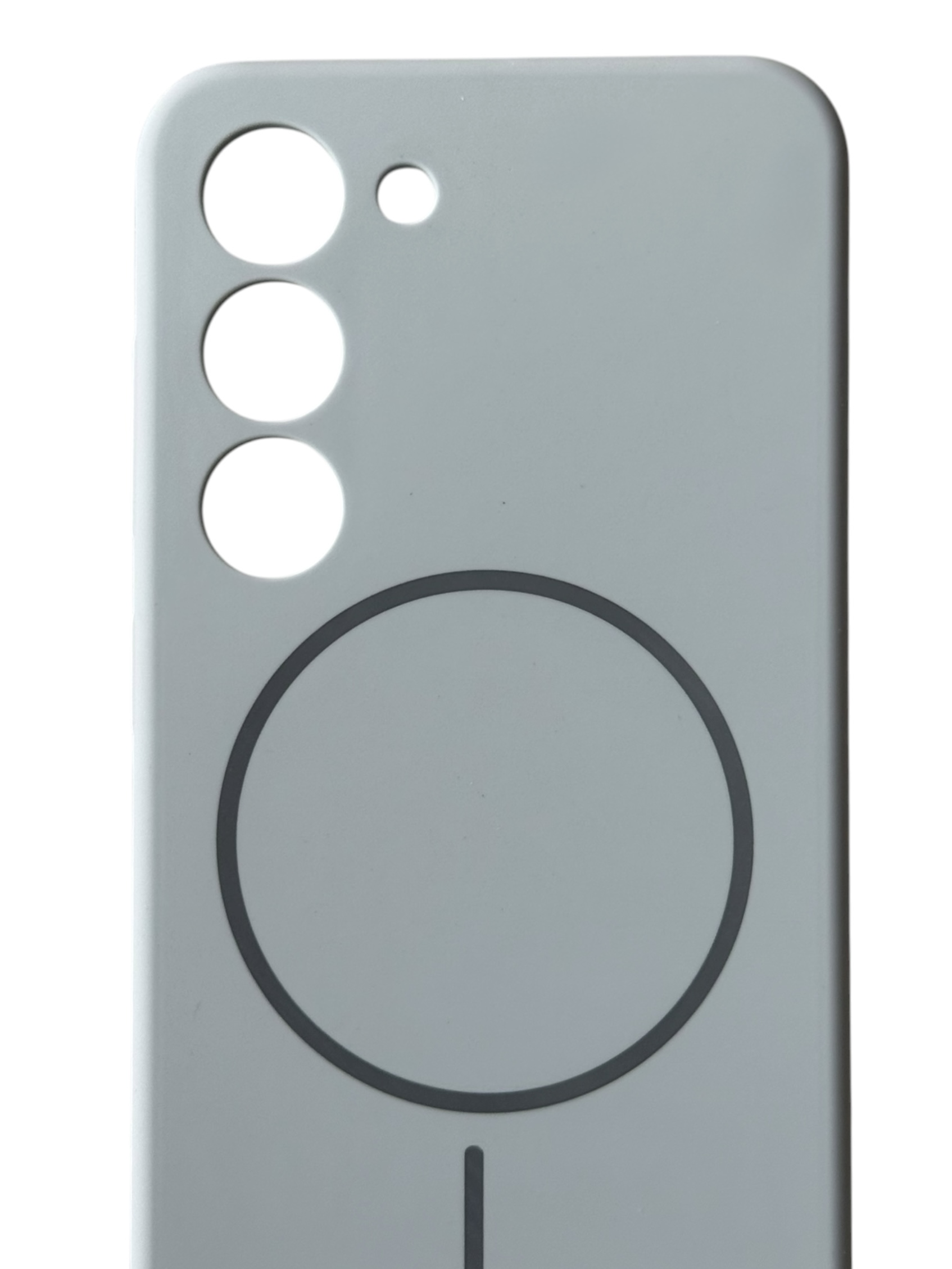 Чохол Silicone Case with MagSafe для Samsung Galaxy S23 Plus (небесний / sky blue)