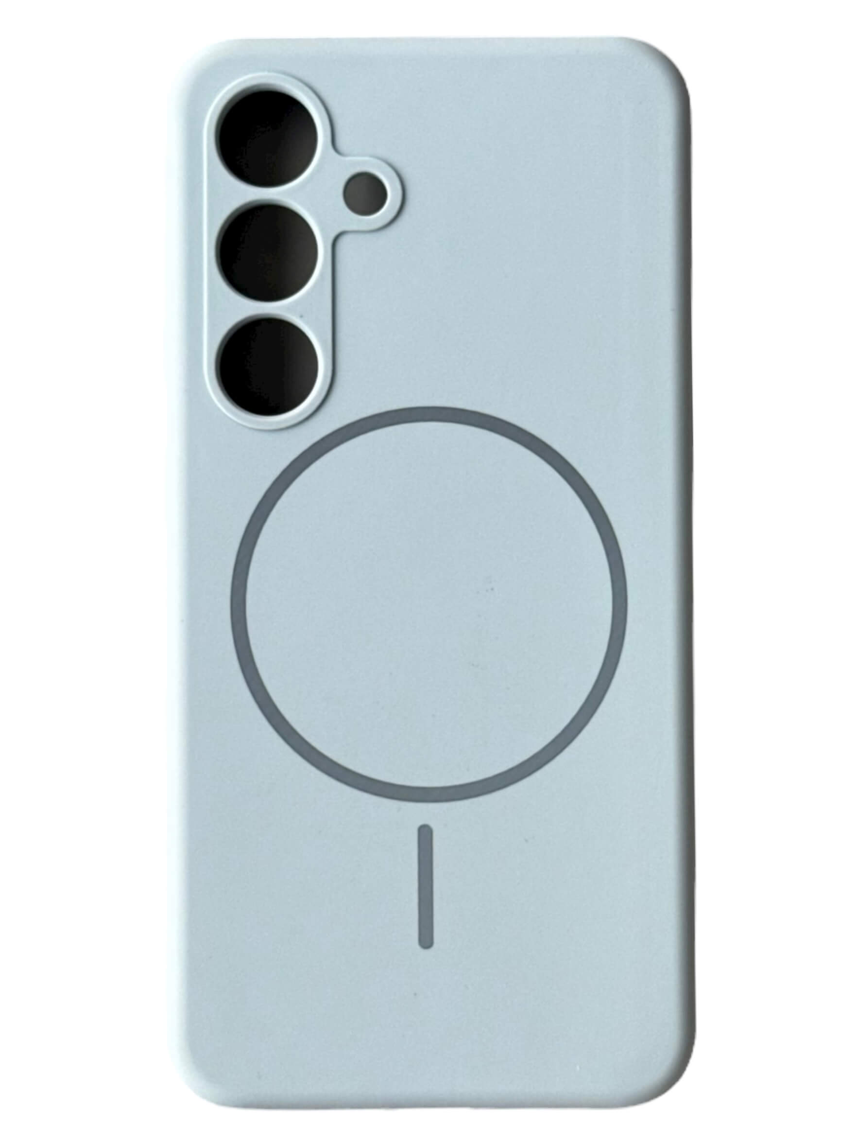 Чохол Silicone Case with MagSafe для Samsung Galaxy S24 (небесний / sky blue)