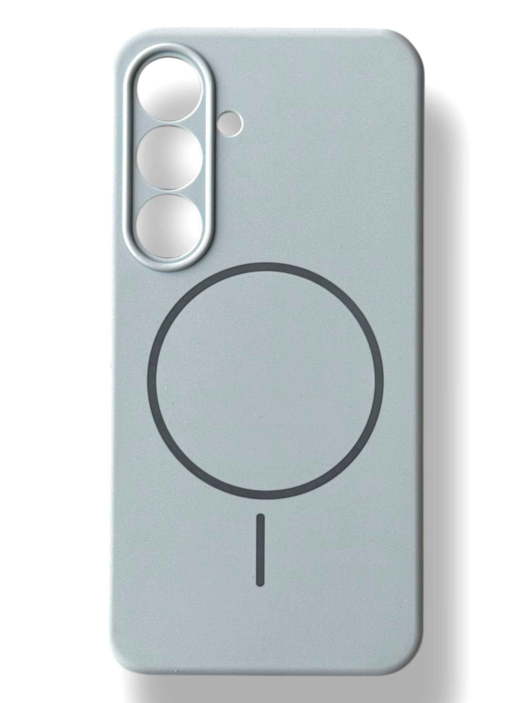 Чохол Silicone Case with MagSafe для Samsung Galaxy S25 Plus (небесний / sky blue)