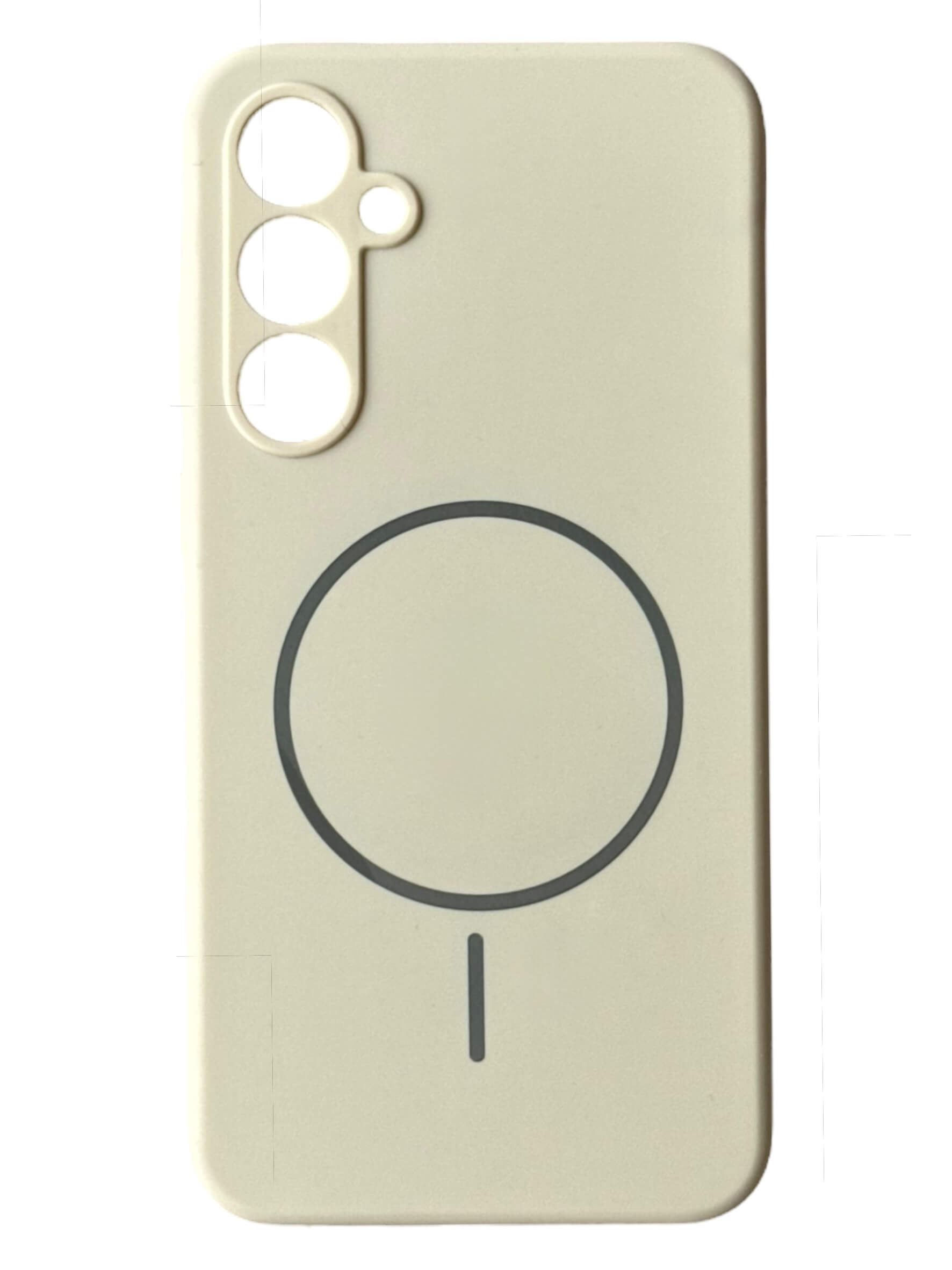 Чохол Silicone Case with MagSafe для Samsung Galaxy S23 FE (молочний / antique white)
