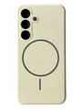 Чохол Silicone Case with MagSafe для Samsung Galaxy S24 (молочний / antique white)