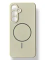Чохол Silicone Case with MagSafe для Samsung Galaxy S24 FE (молочний / antique white)