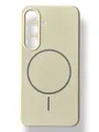 Чохол Silicone Case with MagSafe для Samsung Galaxy S25 (молочний / antique white)