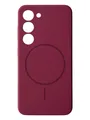 Чохол Silicone Case with MagSafe для Samsung Galaxy S23 Plus (марсала / marsala)