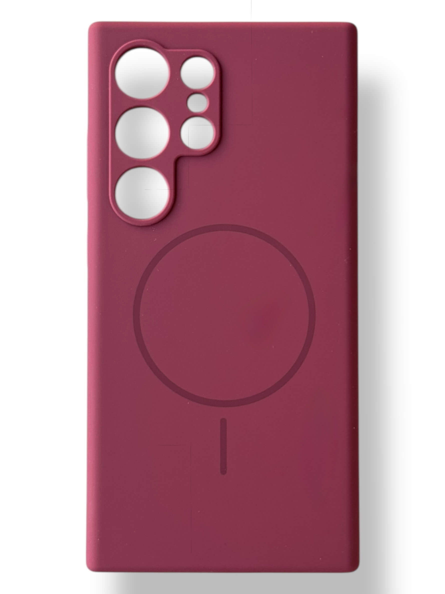 Чохол Silicone Case with MagSafe для Samsung Galaxy S24 Ultra (марсала / marsala)