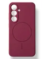 Чохол Silicone Case with MagSafe для Samsung Galaxy S25 Plus (марсала / marsala)