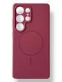 Чохол Silicone Case with MagSafe для Samsung Galaxy S25 Ultra (марсала / marsala)