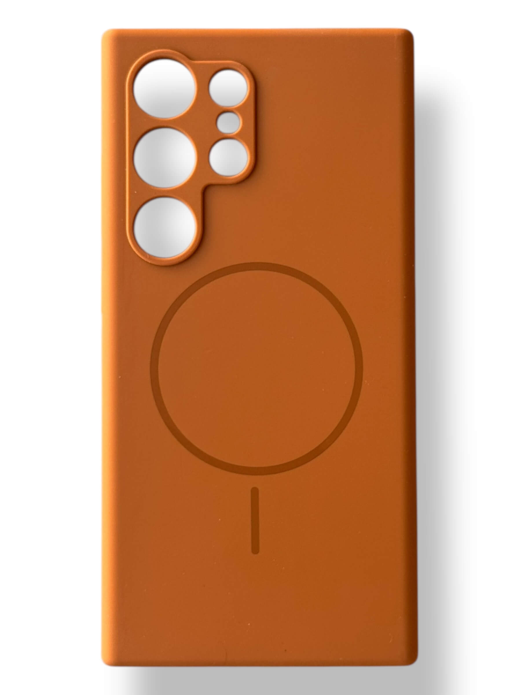 Чохол Silicone Case with MagSafe для Samsung Galaxy S24 Ultra (коричневий / brown)