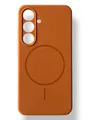 Чохол Silicone Case with MagSafe для Samsung Galaxy S25 Plus (коричневий / brown)