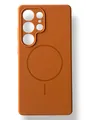 Чохол Silicone Case with MagSafe для Samsung Galaxy S25 Ultra (коричневий / brown)