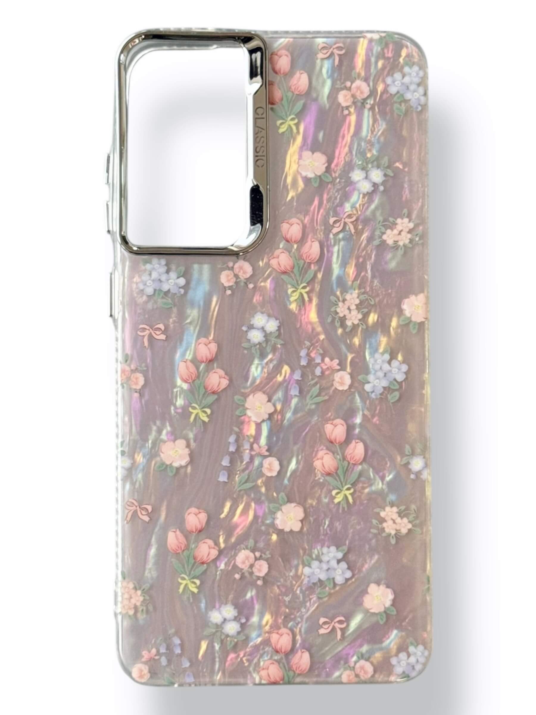 Чохол Flowers Case для Samsung Galaxy S21 FE (pink)