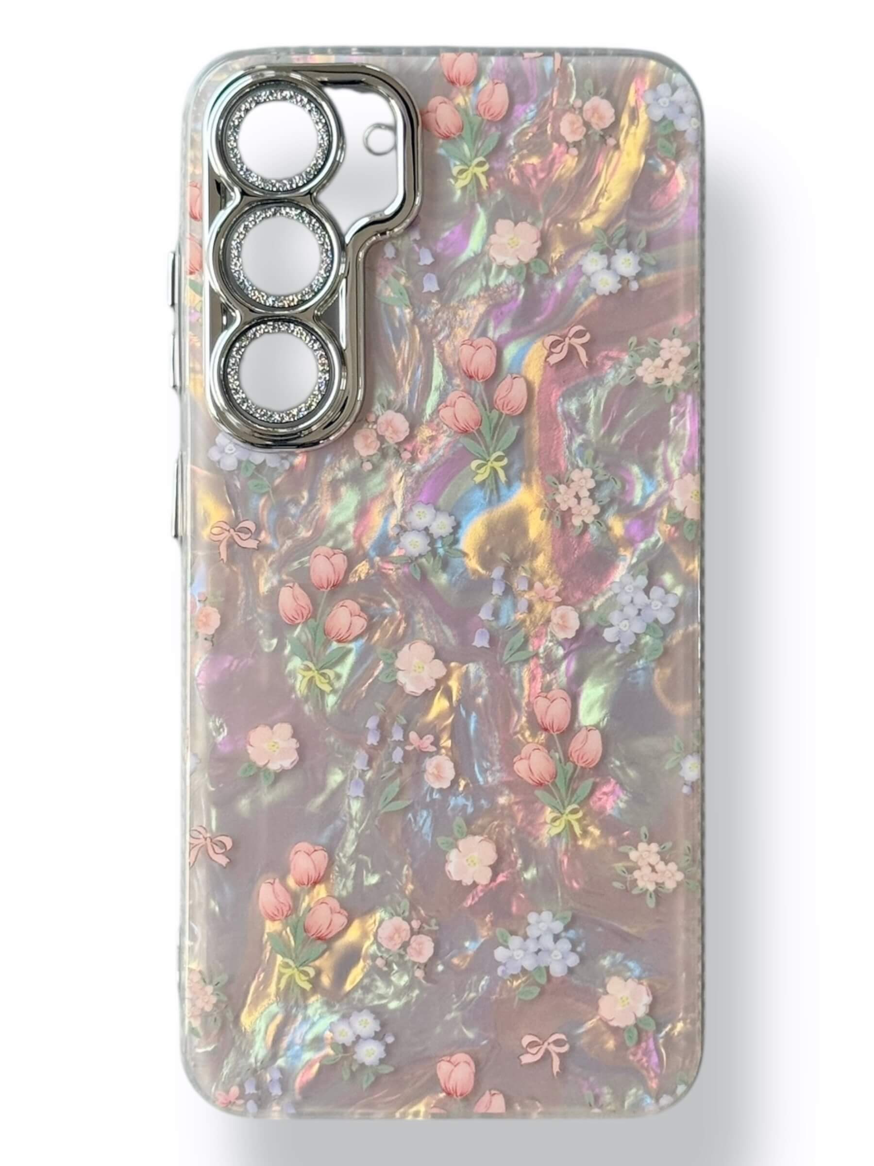 Чохол Flowers Case для Samsung Galaxy S23 Plus (full block/pink)